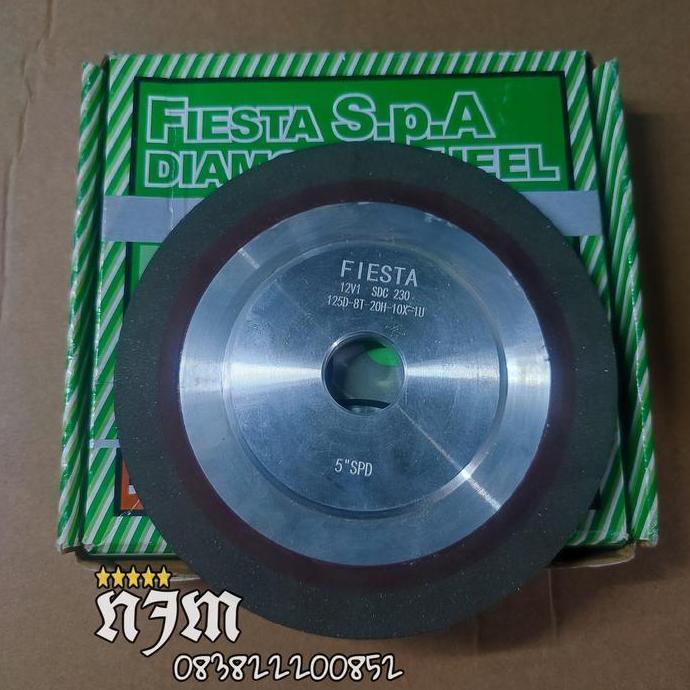 Batu Gurinda Asah Poles 5" FIESTA Diamond Wheel 2 Sisi Spesial Disc