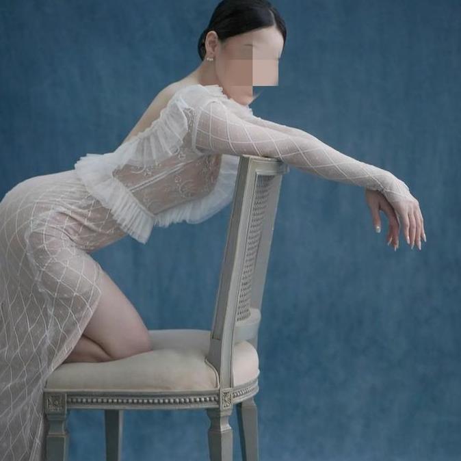 Kain Background Backdrop Studio Foto wedding wisuda Abstrak biru 3x6m