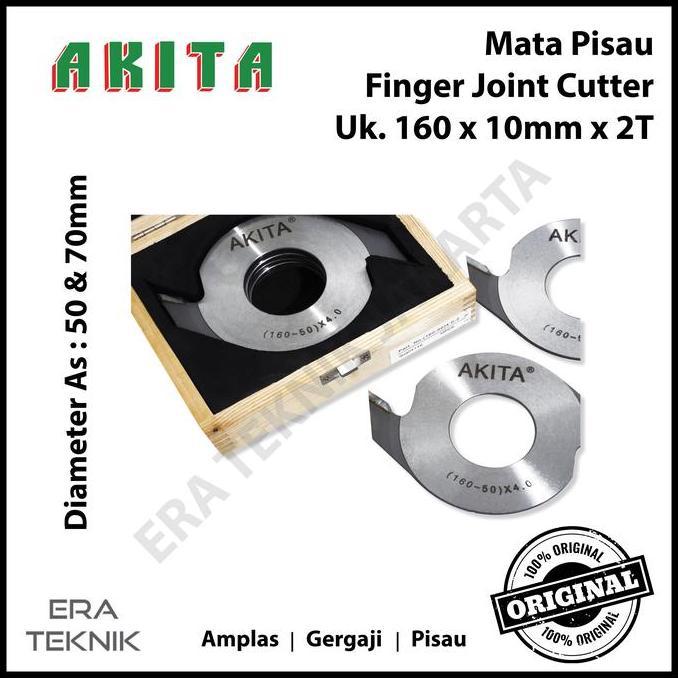 4 pcs Mata Pisau Finger Joint Cutter AKITA 160 x 10 mm