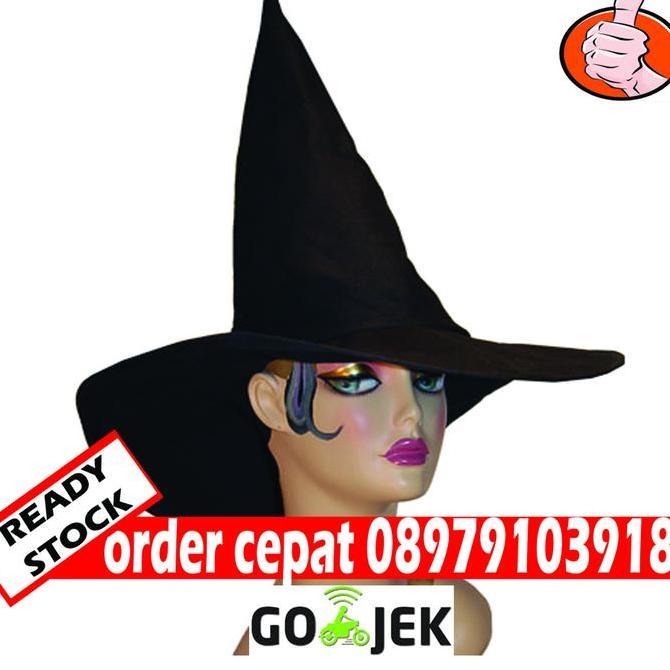 topi sihir witch hat topi penyihir kostum nenek sihir