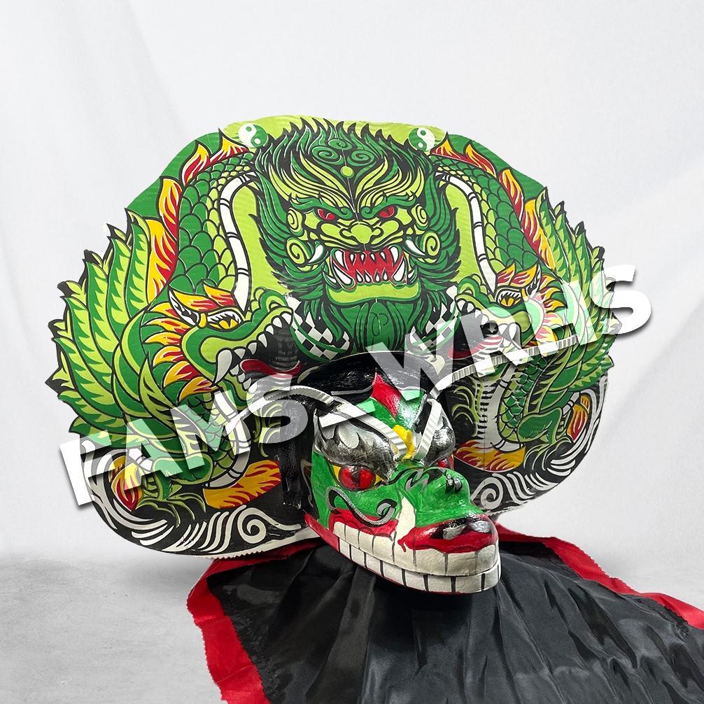 Barongan Anak Ukuran Jumbo Barongan Spons Devil Barongan Biru Hijau Merah Barongan Murah Fm -15