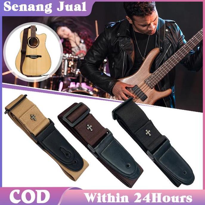 FOWERLEB 85cm Hingga 140 Cm Strap Gitar Akustik Strap Gitar Listrik Strap Gitar Elektrik Strap Gitar