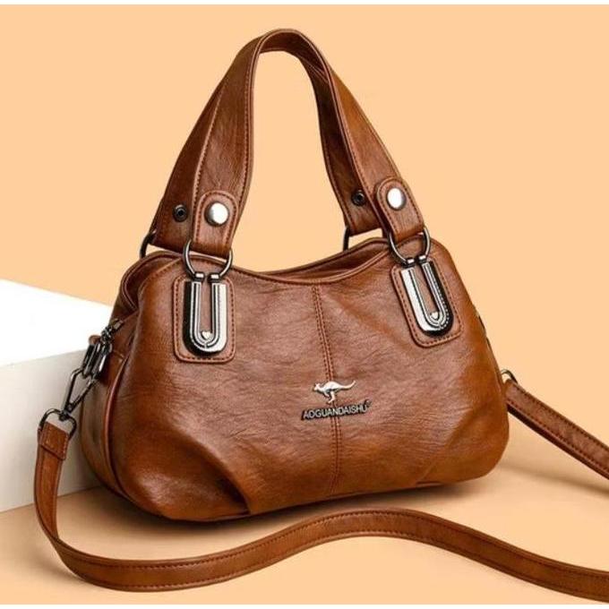 GAIZINPO Tas messenger asli tas wanita 2025 tas ibu berkapasitas besar baru tas bahu tas tangan paru