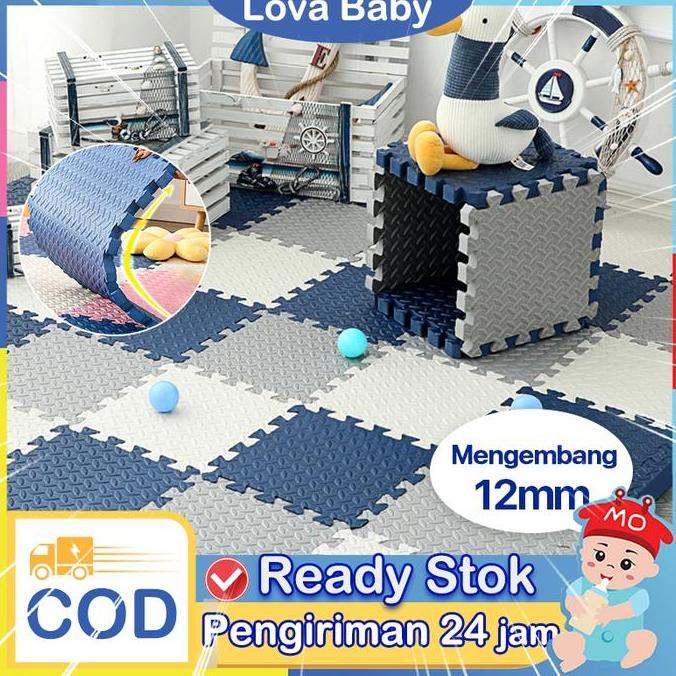 TERLARIS!! [60CMX60CM] MATRAS PUZZLE EVA KAET PUZZLE ANAK PLAYMATE BAYI 4 PCS PUZZLE LANTAI MATRAS B