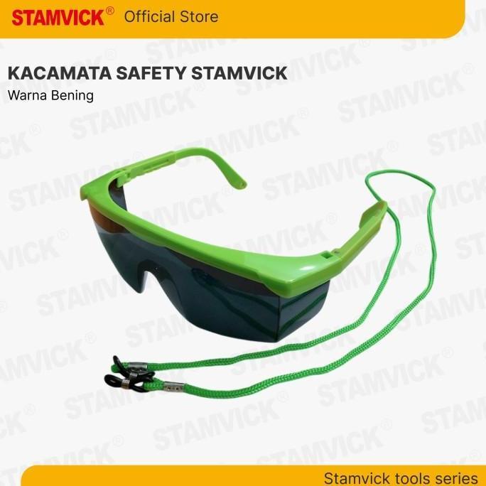 Kacamata Las / Kaca Mata Safety Gurinda Stamvick ( Ada Tali ) - Safety Goggle Ukuran Standart