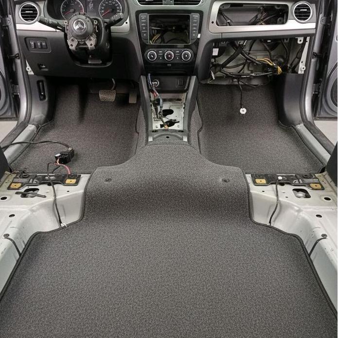 Estimo original Karpet Lantai Dasar Mobil Bludru Abu Abu Tebal 2.5 mm Lebar 140 Panjang 100 Harga pe