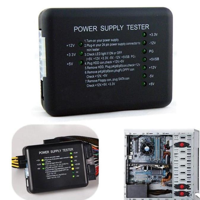 BLANCHENAM PC Power PSU Tester (Alat Pengecek Kerusakan pada PC, PSU), Akurat