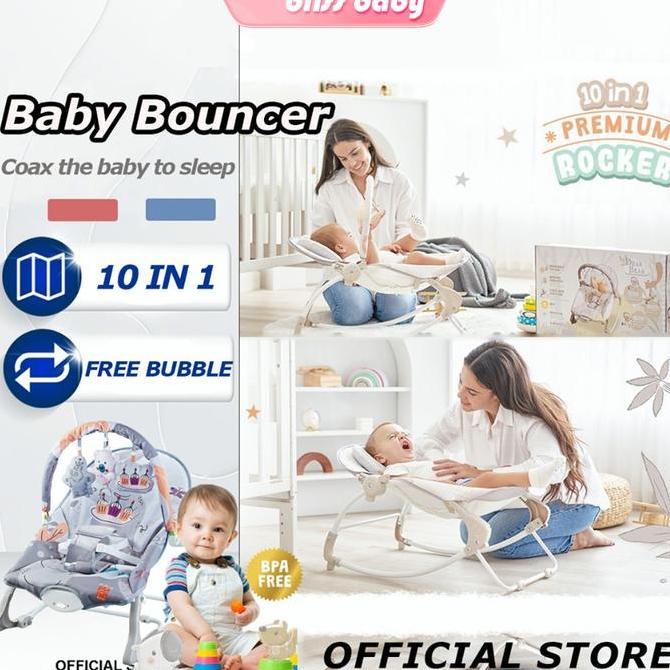 TERLARIS!! BOUNCER BAYI AYUNAN BAYI 10IN1 PREMIUM KURSI GOYANG MANUAL & OTOMATIS BOUNCER BAYI TO UP 