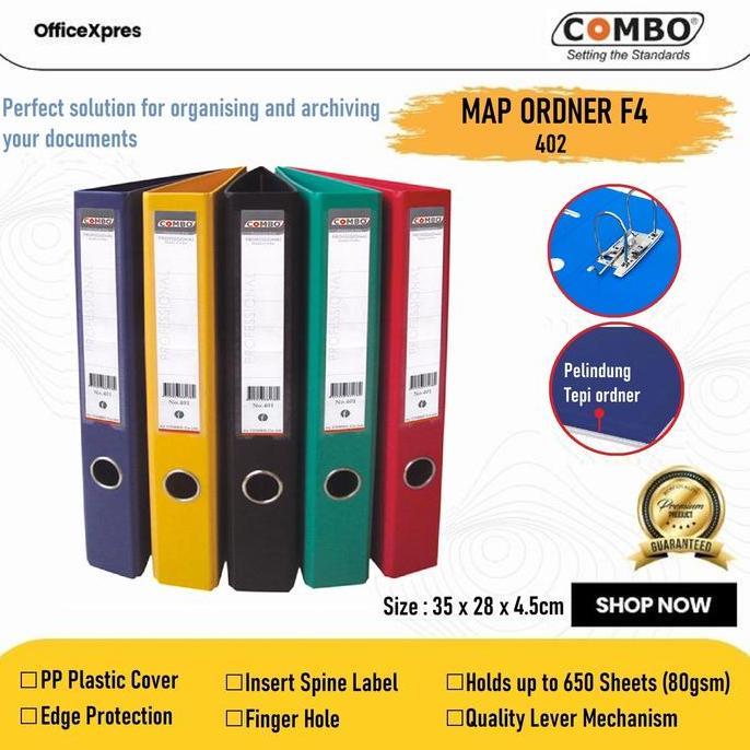 Ordner Map F4 Folio Pvc / Odner Map Legal Plastik File Pvc 403 Combo original