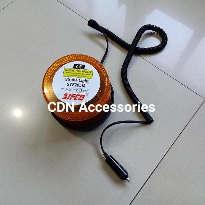 Lampu Strobo Sifco SYF205M/Lampu Rotary Sifco Magnet 12v-48v DC murah