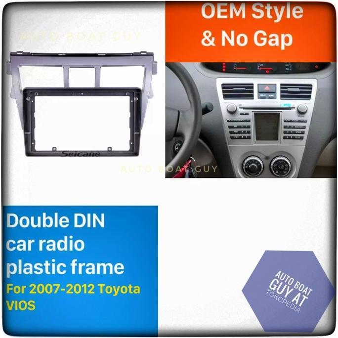 Frame Headunit Vios Limo Gen2 Gen 2 OEM Style No Gap Android 9 Inch murah