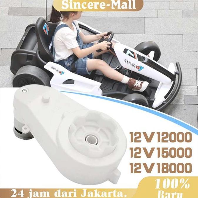 VIWIUWIU Gearbox Mobil Aki 12 Volt 550 12000/15000/18000 RPM / Dinamo Mobil Aki Anak / Gearbox 12v M