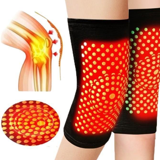 GAIZINPO STOK READY Deker Lutut 2Pcs Deker Lutut Kesehatan Sabuk Terapi Lutut Apsintus Pemanasan Dir