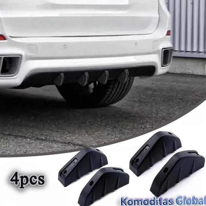 BAIAVY 4 Pcs Winglet Belakang Mobil Carbon untuk Berbagai Jenis Mobil