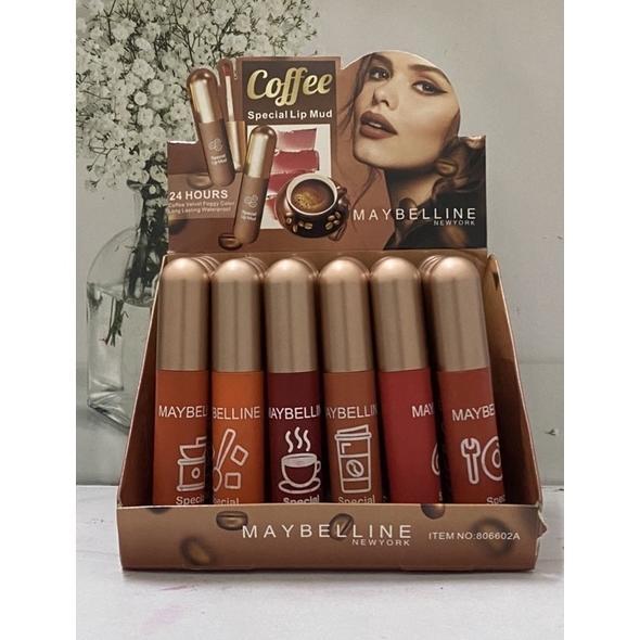 NEW [ 12 PCS ] LIPGLOSS MATTE COFFEE MAYBELLINE SPECIAL LIP MUD /  LIPCREAM MATTE [terbaik][terlaris