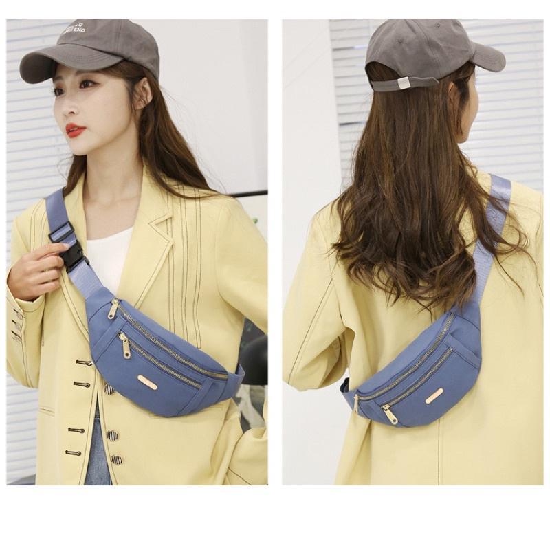 Tas Pinggang Wanita Import Selempang Dada Waistbag Premium Ori Waterproof Model O