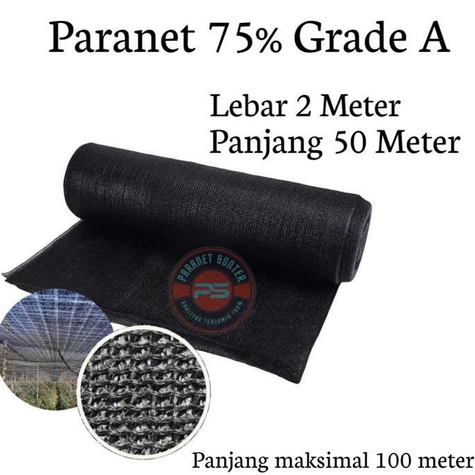 Paranet 75% Lebar 2 Meter Panjang 50 Meter ( 2 X 50 ) 1 Roll