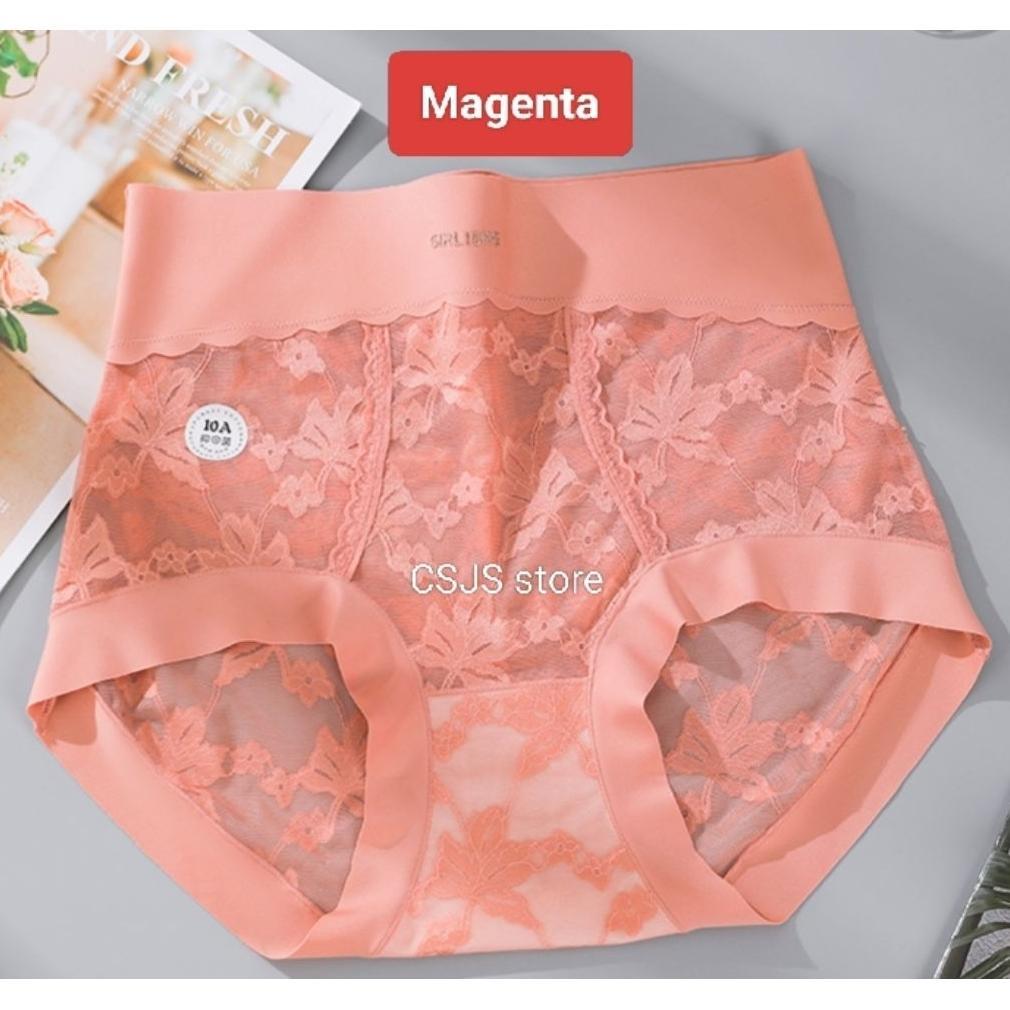 celana dalam wanita 70 kg - 110 kg highwaist pinggang tinggi satin sutra anti bakteri super jumbo cd