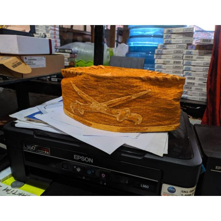 Peci Habib bahar Kulit kayu Honai / Peci Kulit Kayu Waru Murah