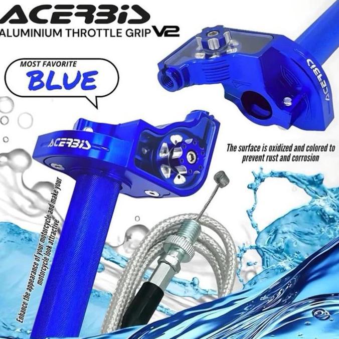 Gas Spontan Acerbis Gas Spontan Acerbis V2 Full Cnc Plus 1 Kabel Universal