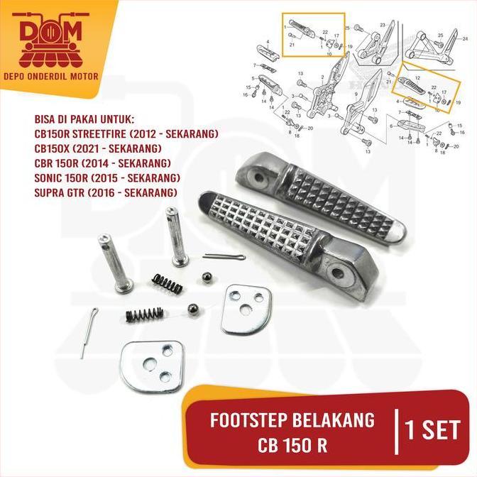 Promo Footstep Belakang CB 150R Diral (PSP) Fustep Step Barstep Pijakan Kaki Belakang Motor Motorcyc