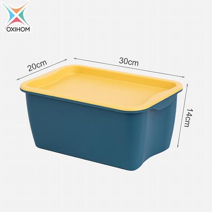 Oxihom Container Box Plastik Kontainer Storage Box Kotak Penyimpanan Mainan Pakaian