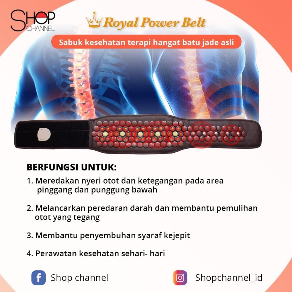 BIG SALE Royal Power Belt 109 Batu Kesehatan Terapi Pinggang Punggung dan Melancarkan Peredaran Dara