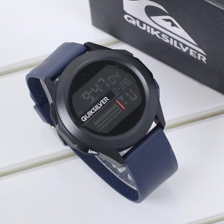 Original Jam Tangan Pria Digital Quiksilver Drone Strap Rubber