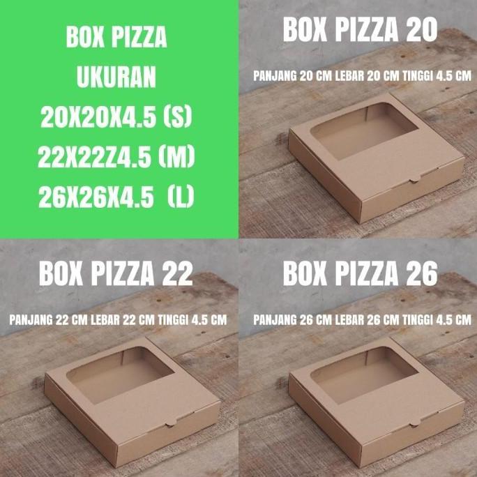 BOX PIZZA MIKA WINDOW - KOTAK BROWNIES - BOX KARTON SERBAGUNA