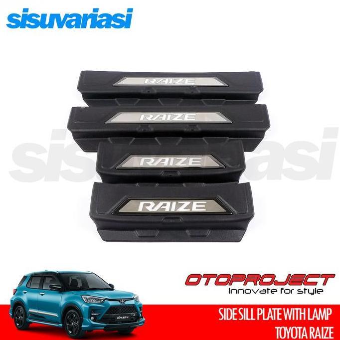 Sillplate Samping Toyota Raize | Side Scuff Plate Aksesoris Mobil