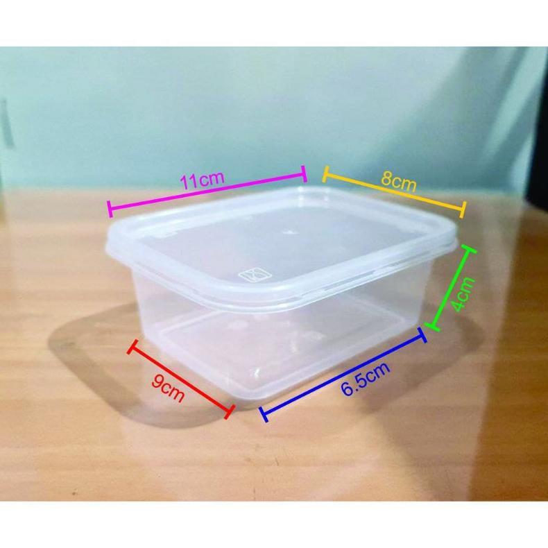 BIG SALE Ecer 1pcKotak Lunch Box Mini 200ml Thinwall Square 200ml / CUP 200ML / slime box 200 ml / t