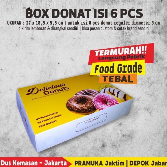 Box Donat / Dus Donat isi 6