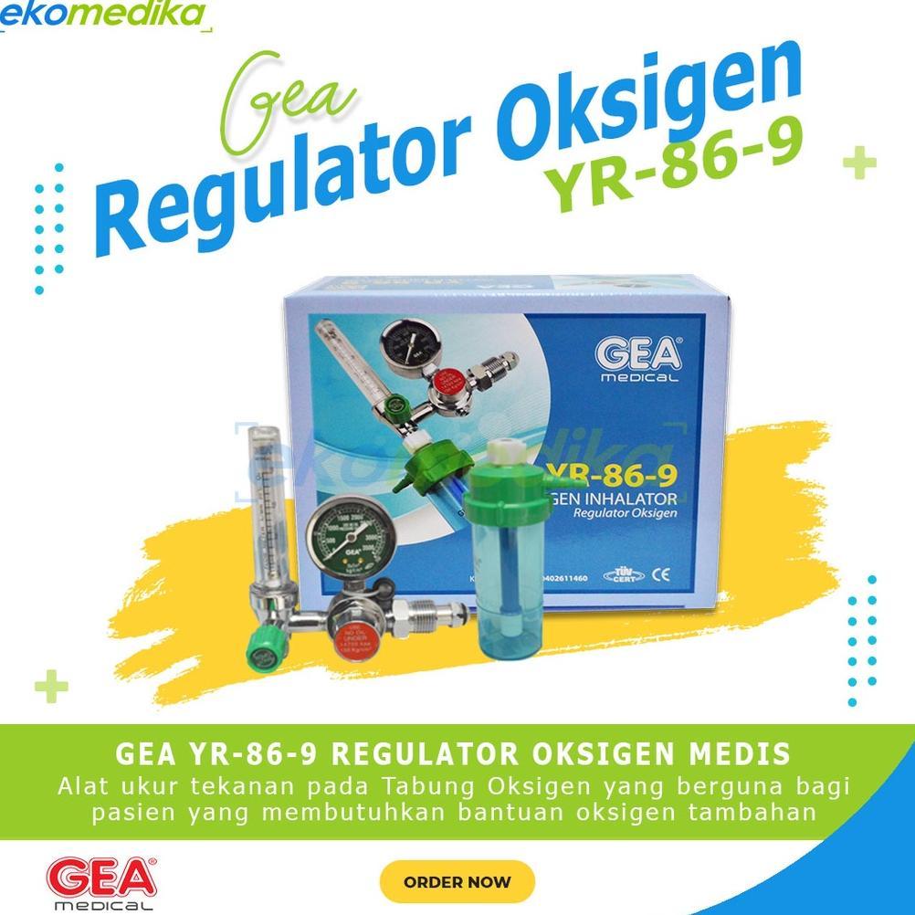 Gea Regulator Oksigen Medis YR-86-9 / Regulator Tabung Oksigen / Regulator Medis GEA