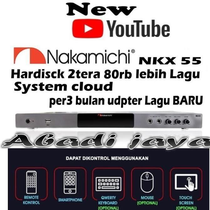 player Nakamichi nkx55 nakamichi nkx 55 Mesin Karaoke HDD 2 TB nkx 55
