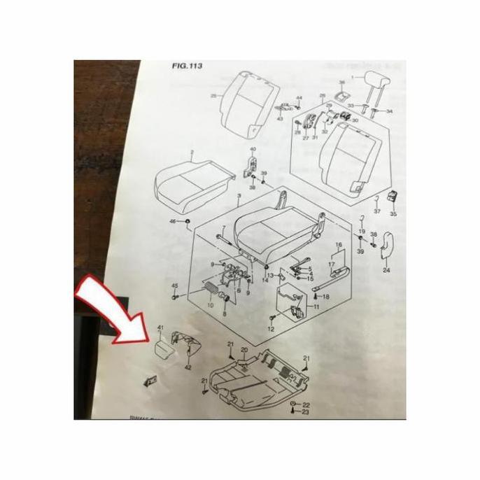 cover tutup pengait jok belakang suzuki sx4 x-over ori sgp