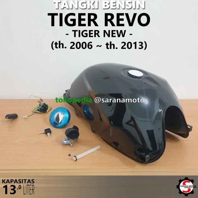 HARGA SAHABAT - Tangki Bensin Honda Tiger Revo Hitam Biru Merah Putih Redi Stok Epoxy Tebal Berkwali