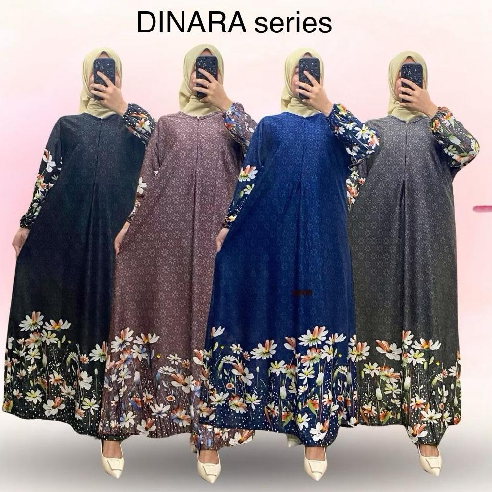Terlaris Paket 100 Ribu Isi 3 Gamis Selena Premium Lengan Kerut