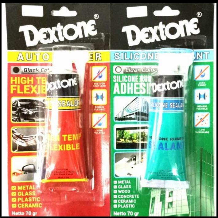 HOT DEAL LEM SEALANT SILENT LEM AUTOMOTIF DEXTONE AUTOSEALER 70 GR BLACK COLOR 