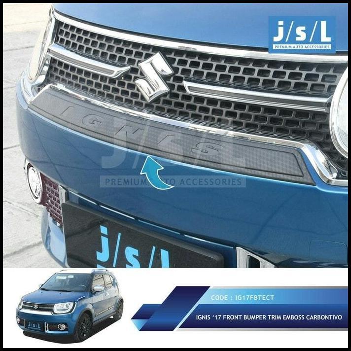 TERLARIS FRONT BUMPER TRIM EMBOSS - LIST BUMPER DEPAN IGNIS CHROME 