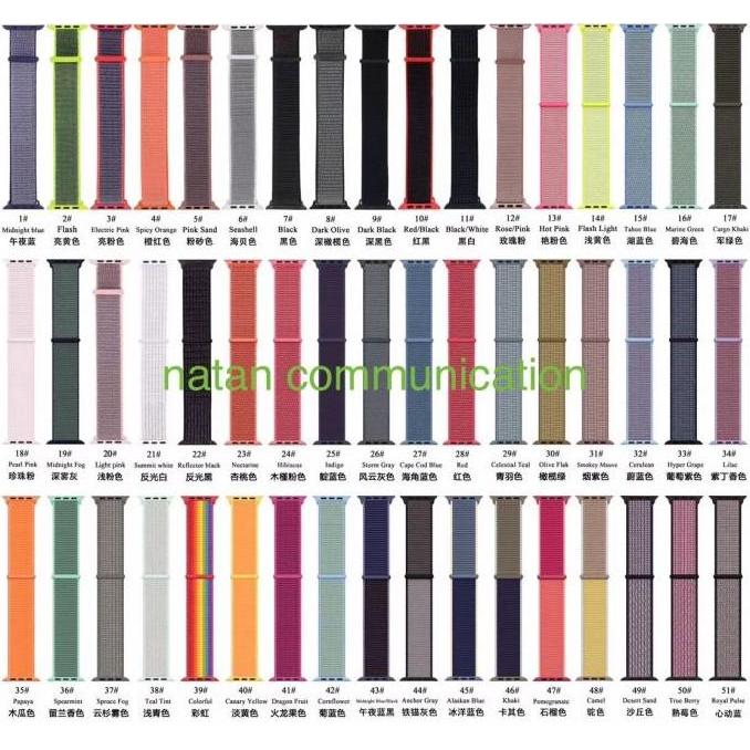 STRAP IWATCH SPORT LOOP NYLON APPLE WATCH SERIES 5 44MM 40MM TALI JAM
