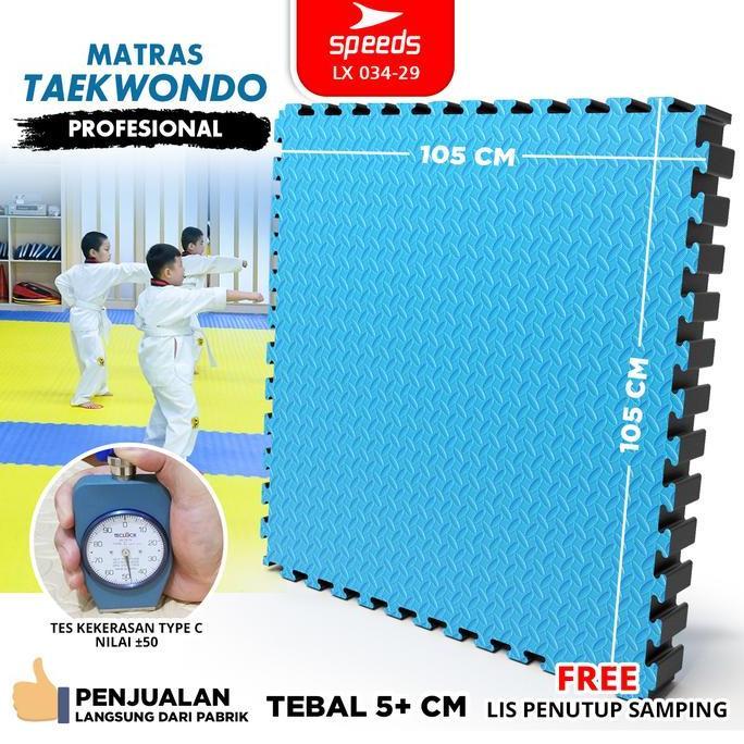 SPEEDS Matras Takewondo Tebal Karate Bela Diri Eva Puzzle Karate Mat 5cm Matras Evamat Bela 034-29
