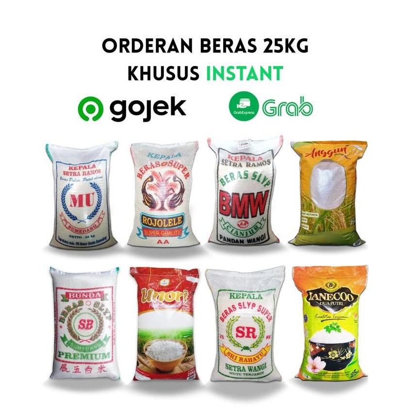 Khusus Instan Beras 25 Kg 1 Karung Rojolele Sumedang Cianjur Ciparay Premium Setra Ramos Terbaik unt