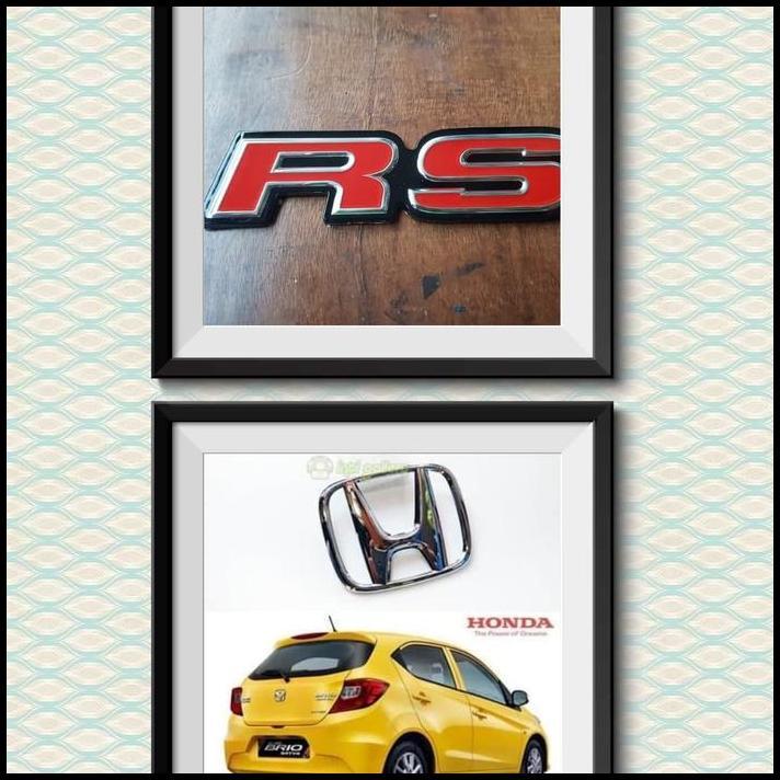 TERLARIS EMBLEM GANTI BELAKANG BRIO 2019 + EMBLEM RS 