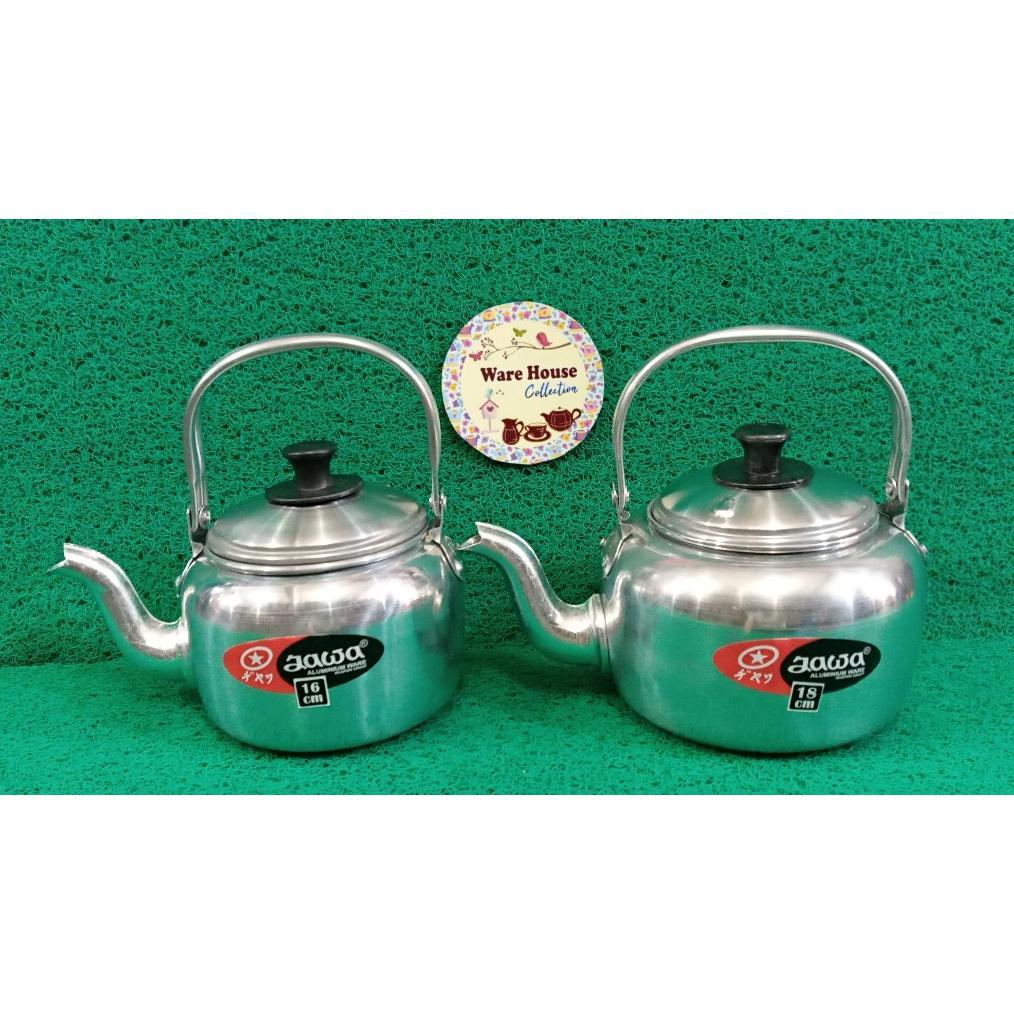 Teko Air Aluminium Jawa Ukuran 16Cm & 18Cm Ceret Masak Air/Ceret Aluminium Air Panas