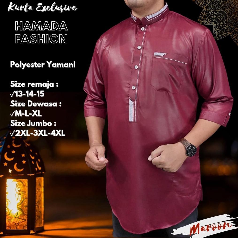 Wes-24 Kurta Polyester Hamada Fashion / Kurta Premium / Kurta Hamada Modern / Kurta Pakistan - Birda
