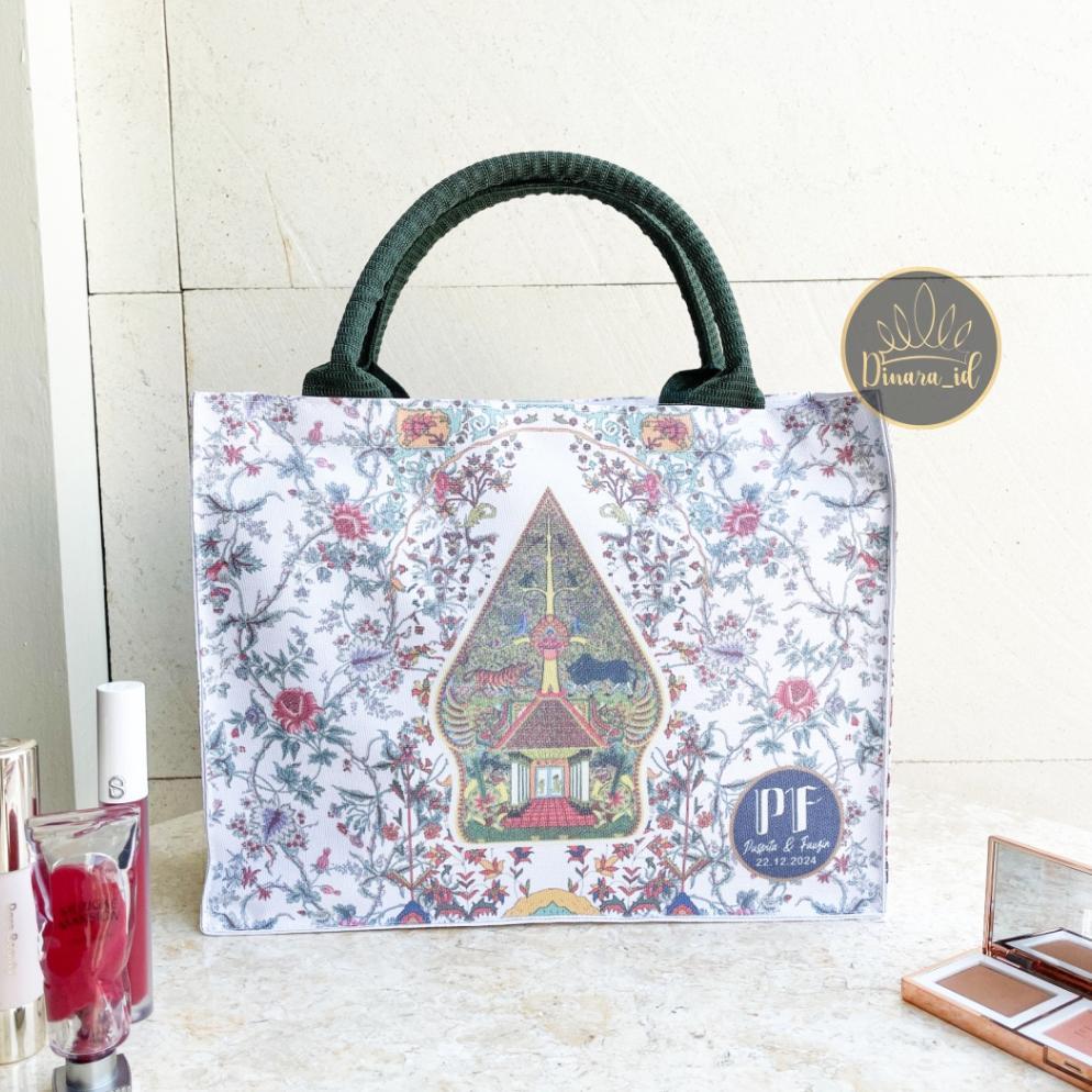 Clara Bag Tote Bag Souvenir Pernikahan Undangan Ucapan Terima Kasih Wedding Nikah Pertunangan