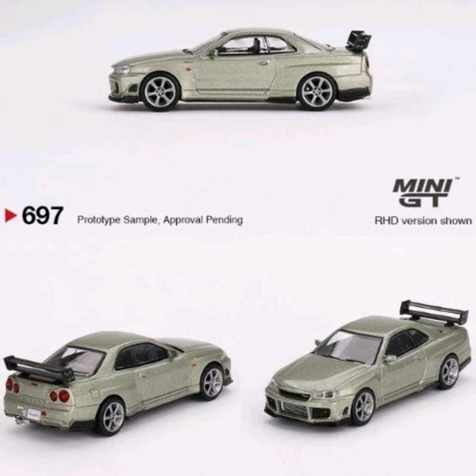 Promo MINI GT 697 NISSAN SKYLINE GTR R34 R-Z MILLENIUM JADE Diskon
