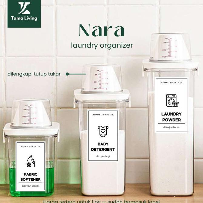 Tama Living Nara Laundry Botol Refill Deterjen Laundry Organizer Botol Sabun Botol Refill Sabun