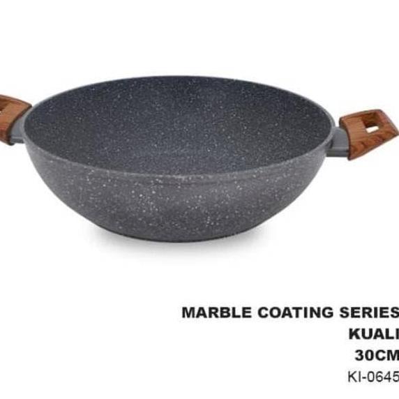 Cypruz Wajan Penggorengan Induksi 30 cm Marble Wok Fry Pan