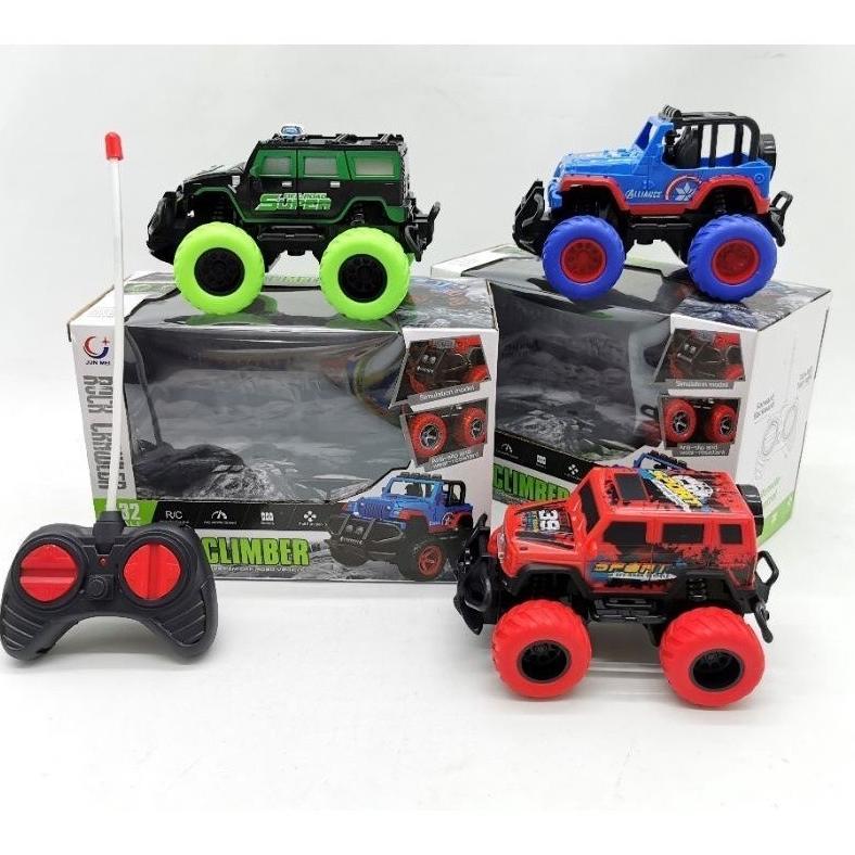 Mainan Mobil Remote Control Mini climber Off Road Rc Car Rock Crawler Jeep Offroad Skala 1:43 New Ed